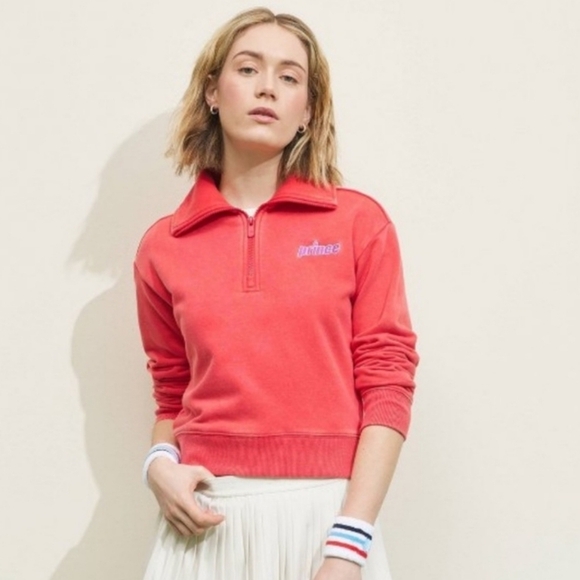 Prince Tops - Pink Prince Pickleball  1/4 Zip Pullover